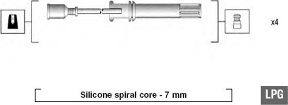 Magneti Marelli 941045280515 - Sytytysjohtosarja inparts.fi