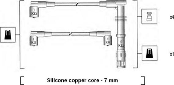 Magneti Marelli 941055120536 - Sytytysjohtosarja inparts.fi