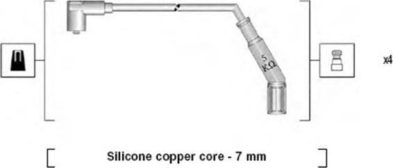 Magneti Marelli 941065060542 - Sytytysjohtosarja inparts.fi