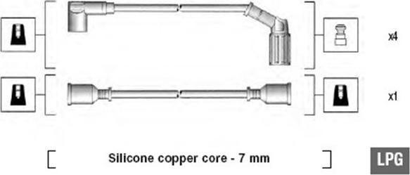 Magneti Marelli 941065070543 - Sytytysjohtosarja inparts.fi