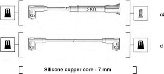 Magneti Marelli 941075060548 - Sytytysjohtosarja inparts.fi