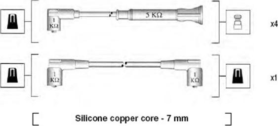 Magneti Marelli 941075070549 - Sytytysjohtosarja inparts.fi