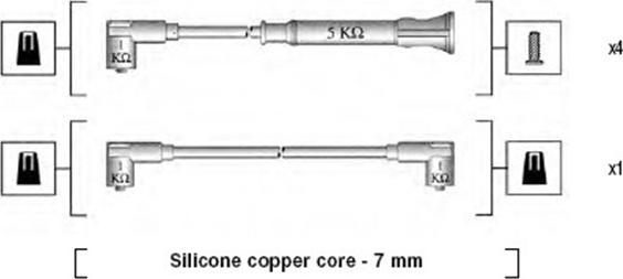 Magneti Marelli 941075270562 - Sytytysjohtosarja inparts.fi