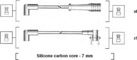 Magneti Marelli 941145440741 - Sytytysjohtosarja inparts.fi