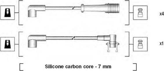 Magneti Marelli 941145320729 - Sytytysjohtosarja inparts.fi