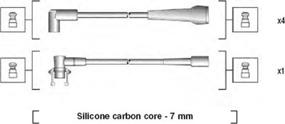 Magneti Marelli 941145200717 - Sytytysjohtosarja inparts.fi
