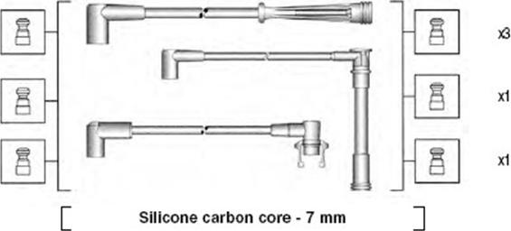 Magneti Marelli 941145280725 - Sytytysjohtosarja inparts.fi