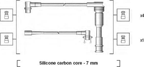 Magneti Marelli 941145220719 - Sytytysjohtosarja inparts.fi