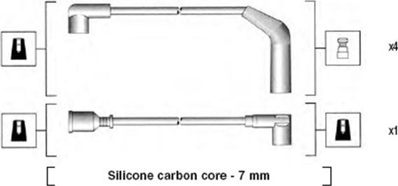 Magneti Marelli 941155060744 - Sytytysjohtosarja inparts.fi