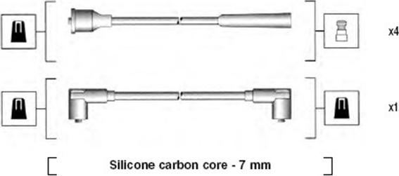 Magneti Marelli 941155110747 - Sytytysjohtosarja inparts.fi