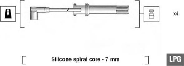 Magneti Marelli 941105160640 - Sytytysjohtosarja inparts.fi