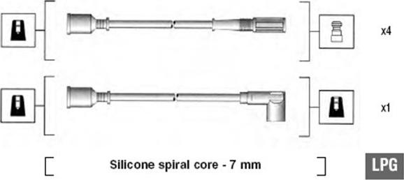 Magneti Marelli 941105260649 - Sytytysjohtosarja inparts.fi