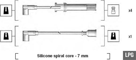 Magneti Marelli 941105200643 - Sytytysjohtosarja inparts.fi