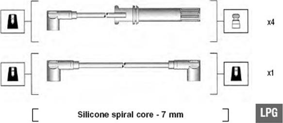 Magneti Marelli 941105210644 - Sytytysjohtosarja inparts.fi