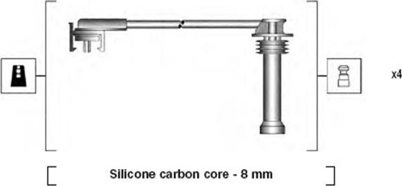 Magneti Marelli 941185280782 - Sytytysjohtosarja inparts.fi