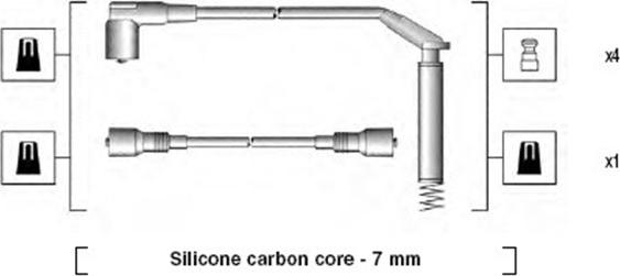 Magneti Marelli 941125450693 - Sytytysjohtosarja inparts.fi