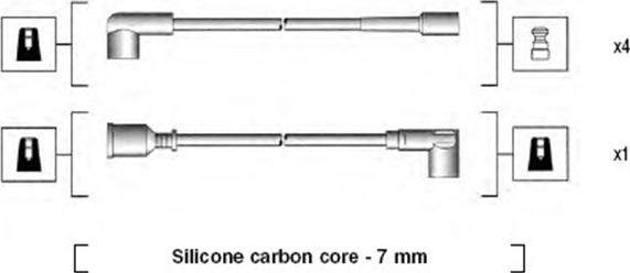 Magneti Marelli 941125070664 - Sytytysjohtosarja inparts.fi