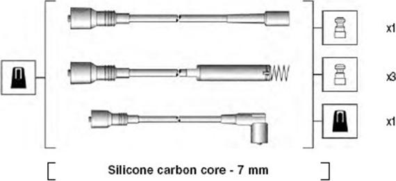 Magneti Marelli 941125160670 - Sytytysjohtosarja inparts.fi