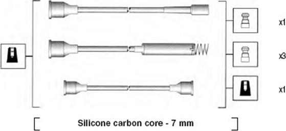 Magneti Marelli 941125350685 - Sytytysjohtosarja inparts.fi