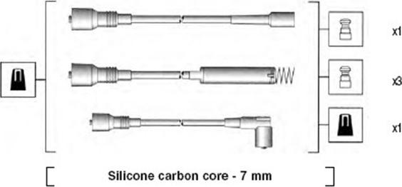 Magneti Marelli 941125370687 - Sytytysjohtosarja inparts.fi