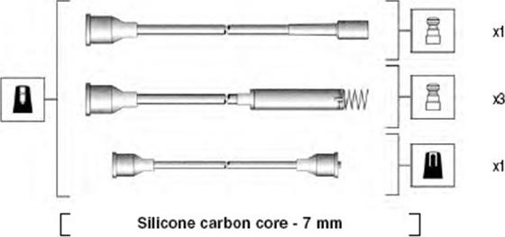 Magneti Marelli 941125250677 - Sytytysjohtosarja inparts.fi