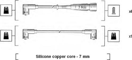 Magneti Marelli 941175100752 - Sytytysjohtosarja inparts.fi