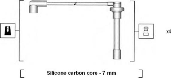 Magneti Marelli 941315030890 - Sytytysjohtosarja inparts.fi