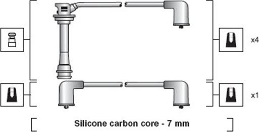 Magneti Marelli 941318111094 - Sytytysjohtosarja inparts.fi