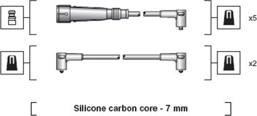 Magneti Marelli 941318111047 - Sytytysjohtosarja inparts.fi