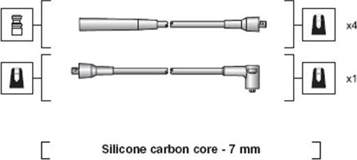 Magneti Marelli 941318111069 - Sytytysjohtosarja inparts.fi