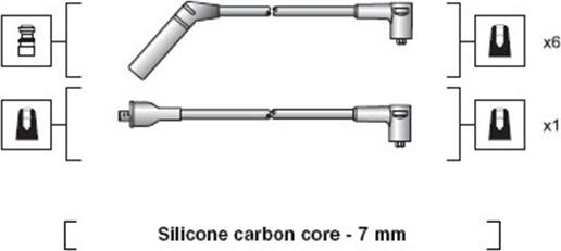 Magneti Marelli 941318111062 - Sytytysjohtosarja inparts.fi