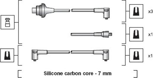 Magneti Marelli 941318111009 - Sytytysjohtosarja inparts.fi