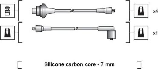 Magneti Marelli 941318111017 - Sytytysjohtosarja inparts.fi