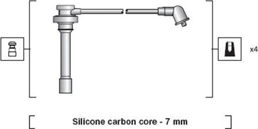 Magneti Marelli 941318111089 - Sytytysjohtosarja inparts.fi