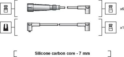 Magneti Marelli 941318111084 - Sytytysjohtosarja inparts.fi