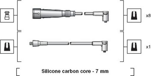 Magneti Marelli 941318111086 - Sytytysjohtosarja inparts.fi