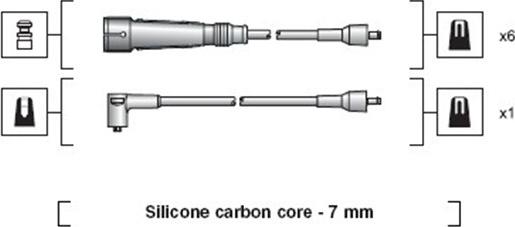 Magneti Marelli 941318111035 - Sytytysjohtosarja inparts.fi