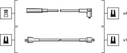 Magneti Marelli 941318111030 - Sytytysjohtosarja inparts.fi