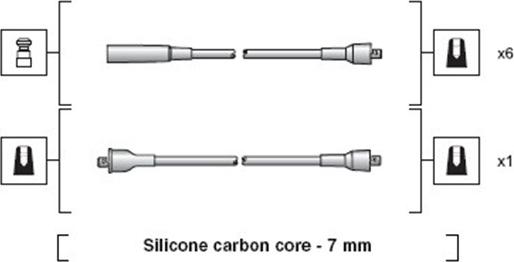 Magneti Marelli 941318111031 - Sytytysjohtosarja inparts.fi