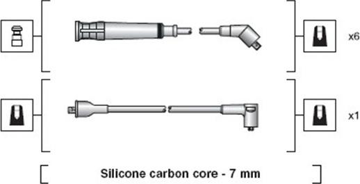 Magneti Marelli 941318111033 - Sytytysjohtosarja inparts.fi