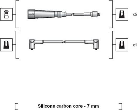 Magneti Marelli 941318111032 - Sytytysjohtosarja inparts.fi