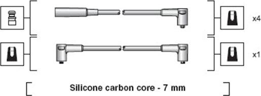 Magneti Marelli 941318111020 - Sytytysjohtosarja inparts.fi