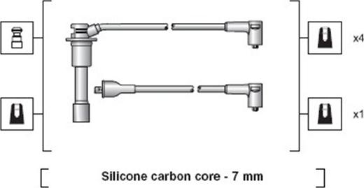 Magneti Marelli 941318111078 - Sytytysjohtosarja inparts.fi