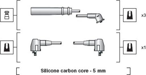 Magneti Marelli 941318111193 - Sytytysjohtosarja inparts.fi