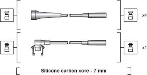 Magneti Marelli 941318111145 - Sytytysjohtosarja inparts.fi