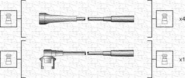 Magneti Marelli 941318111145 - Sytytysjohtosarja inparts.fi