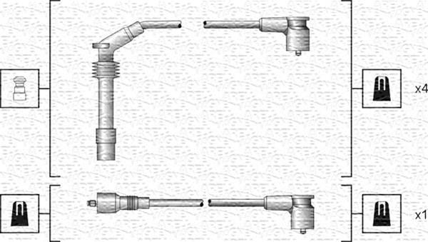 Magneti Marelli 941318111140 - Sytytysjohtosarja inparts.fi