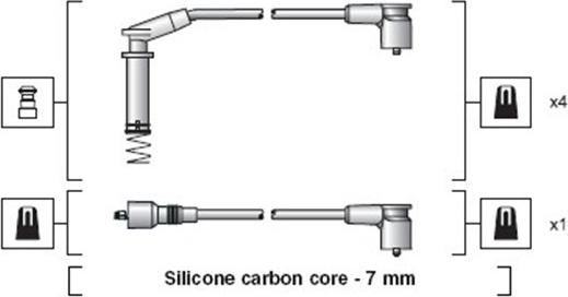 Magneti Marelli 941318111154 - Sytytysjohtosarja inparts.fi