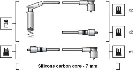 Magneti Marelli 941318111153 - Sytytysjohtosarja inparts.fi