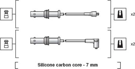 Magneti Marelli 941318111152 - Sytytysjohtosarja inparts.fi